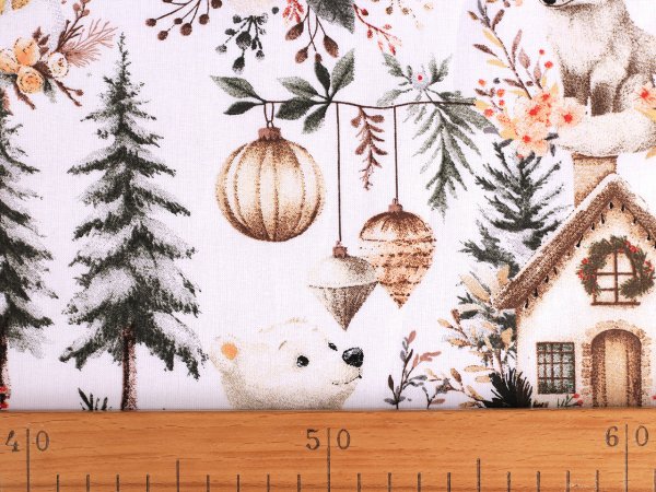 Vánoční bavlněná látka / plátno
