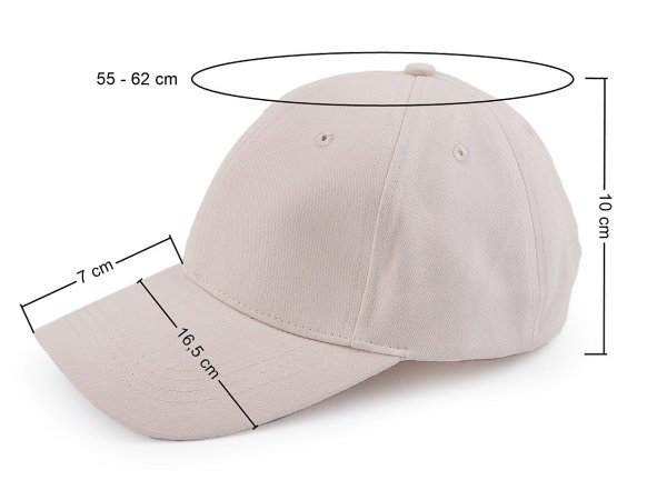 Bavlněná kšiltovka unisex vhodná k dozdobení