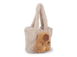 Kožešinová kabelka kapybara 33x26 cm