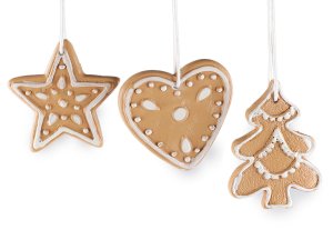 Vánoční perníčky k zavěšení mix