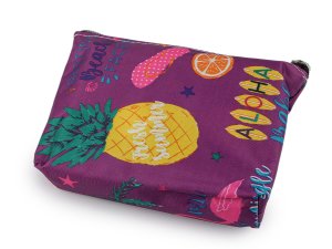 Skládací nákupní taška se zipem 39x40 cm