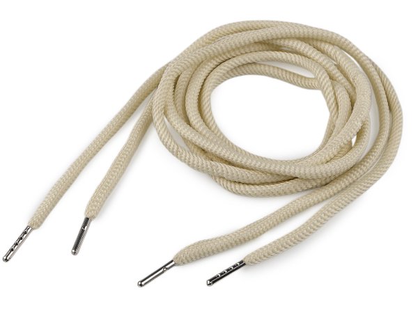 Oděvní šňůra s koncovkami do kapucí, délka 130 cm