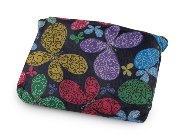 Skládací nákupní taška se zipem 39x40 cm