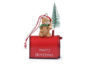 Vánoční kovová poštovní schránka k zavěšení