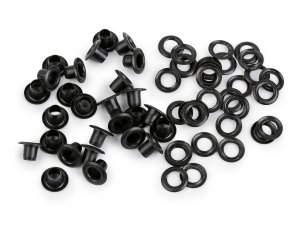 Průchodky s podložkou vnitřní Ø4 mm / vnější Ø7,5 mm na silnější látky