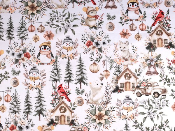 Vánoční bavlněná látka / plátno