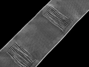 Záclonovka šíře 10 cm s poutky k navlečení na tyč