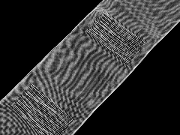 Záclonovka šíře 10 cm s poutky k navlečení na tyč