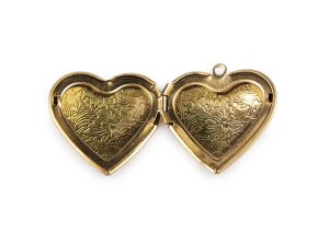 Madailonek rozevírací srdce zdobené Ø29 mm z nerezové oceli