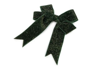 Vánoční mašle sametová dvojitá 13x18 cm