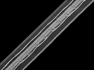 Záclonovka šíře 25 mm univerzální řasení