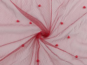 Tyl jemný s perlami