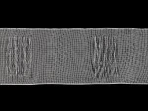 Záclonovka šíře 10 cm s poutky k navlečení na tyč