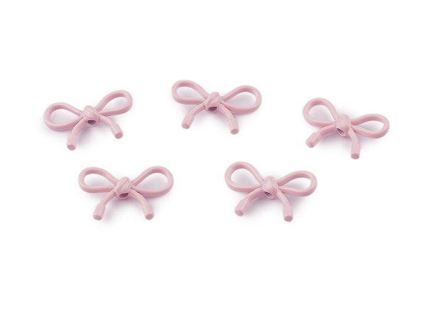 Kovové korálky / přívěsky mašle 13x20 mm