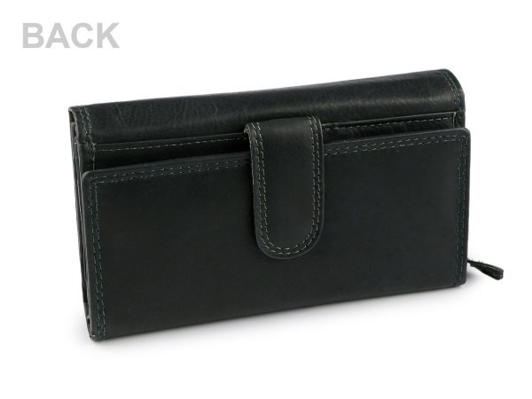 Dámská kožená peněženka 9,5x17 cm