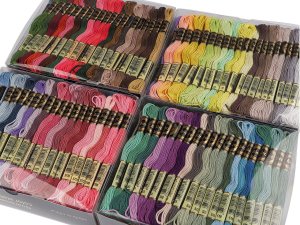 Příze vyšívací typ mouline AIRO sada 500 ks/8 m