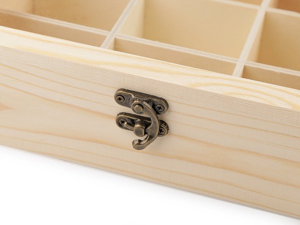 Dřevěná krabička se skleněným průhledem