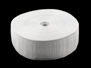 Řasící stuha na závěsy šíře 75 mm s poutky na kovové háčky