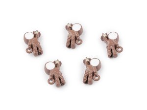 Kovový přívěsek / korálek kosmonaut 9x13 mm