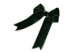 Vánoční mašle sametová dvojitá 13x18 cm