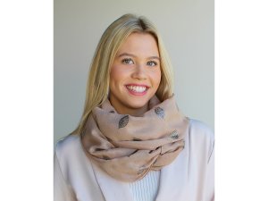 Šátek / šála se zlatým potiskem 70x180 cm