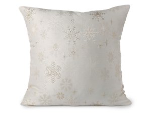 Vánoční povlak na polštář s jemným lurexem 40x40 cm