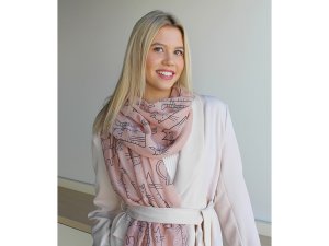 Letní šátek / šála kočky 70x180 cm