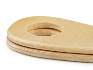 Dřevěná ucha na tašky 15x22 cm s dírami