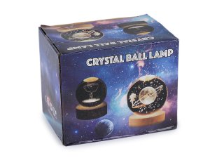 LED svítící skleněná koule Ø8 cm