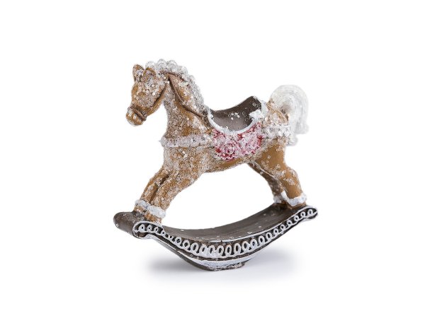 Vánoční vláček, koník imitace perníku