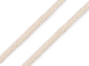 Bavlněná oděvní šňůra splétaná Ø5 mm
