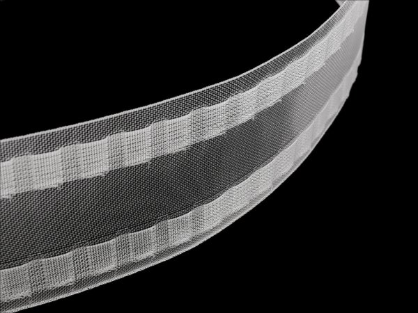 Záclonovka šíře 80 mm s poutky na kovové háčky