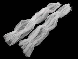 Elegantní tylové rukávy délka 70 cm