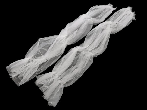 Elegantní tylové rukávy délka 70 cm