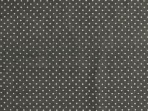 Bavlněná metráž / imitace lnu hrubší, puntík