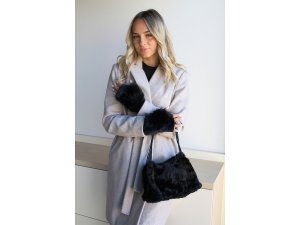 Kožešinová kabelka 28x19 cm