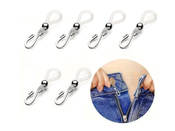 Speciální háček proti rozjíždění kalhotových zipů