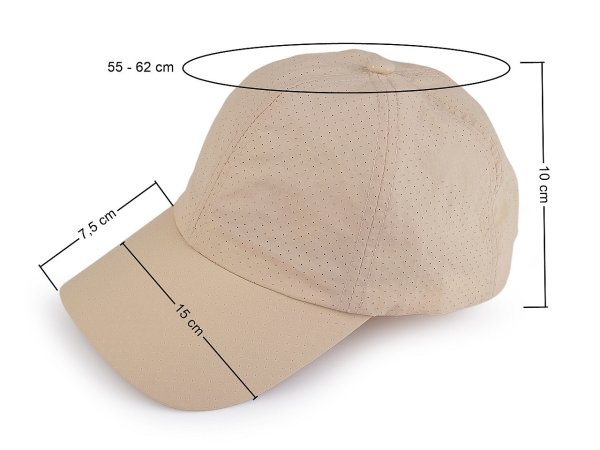 Letní kšiltovka perforovaná unisex