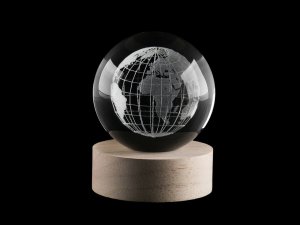 LED svítící skleněná koule Ø8 cm