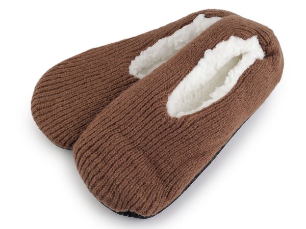 Pánská zimní domácí obuv s protiskluzem