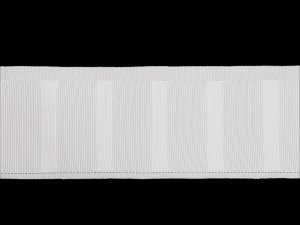 Řasící stuha na závěsy šíře 75 mm s poutky na kovové háčky