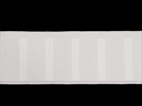 Řasící stuha na závěsy šíře 75 mm s poutky na kovové háčky