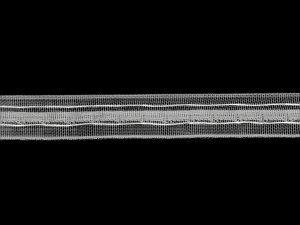 Záclonovka šíře 25 mm univerzální řasení