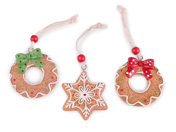 Vánoční perníčky k zavěšení mix