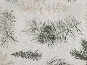 Vánoční prostírání textilní, oboustranné s jemným lurexem 30x40 cm