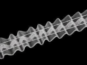 Záclonovka šíře 25 mm univerzální řasení