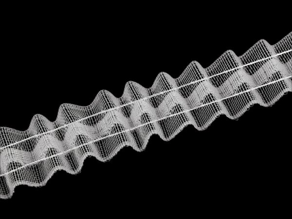 Záclonovka šíře 25 mm univerzální řasení