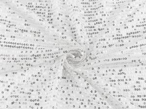 Oděvní flitrový úplet pružný Ø3 mm