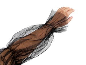 Elegantní tylové rukávy délka 70 cm