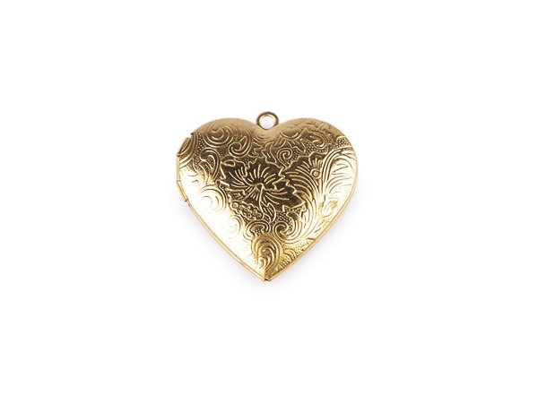 Madailonek rozevírací srdce zdobené Ø29 mm z nerezové oceli